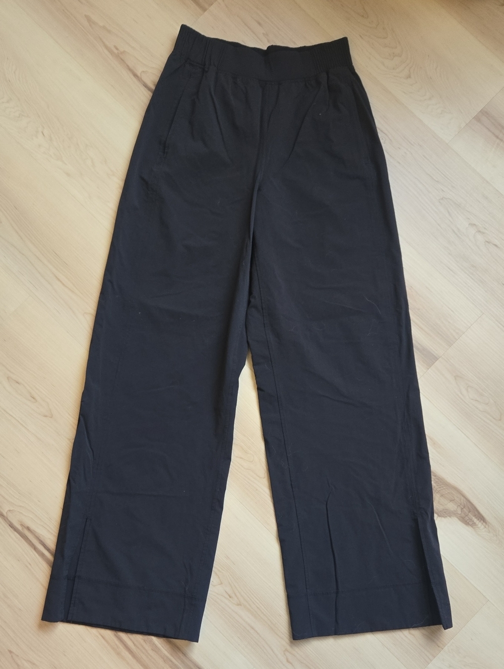 Lululemon Stretch Woven Wide-Leg High-Rise Pant, Black, Size Small